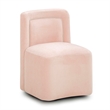 Dolce Pink Rolling Desk Chair