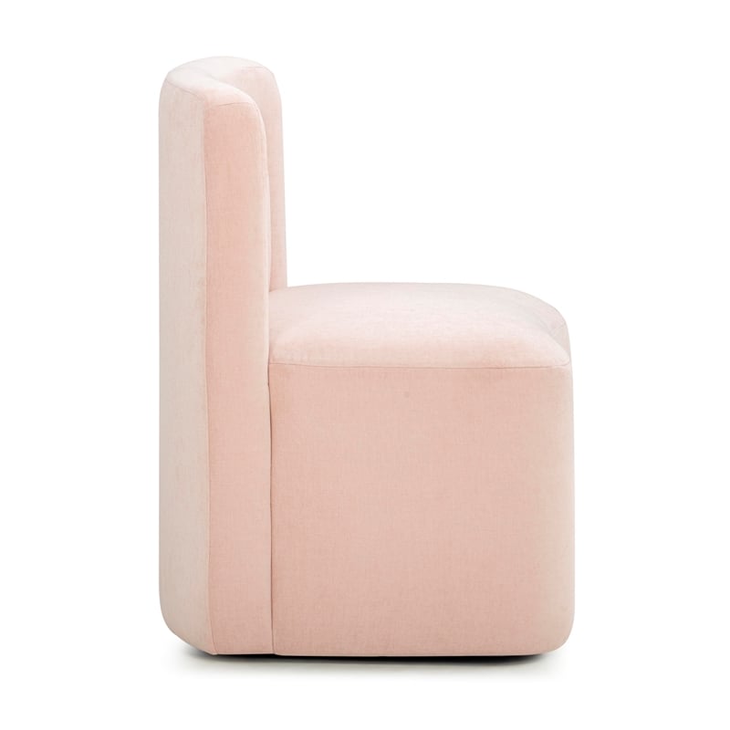 Dolce Pink Rolling Desk Chair