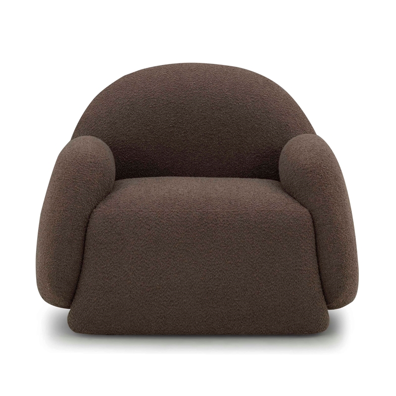 Marius Brown Boucle Accent Chair