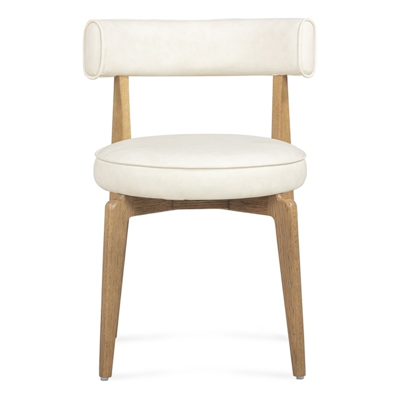 Nikita Cream Performance Vegan Leather Dining Chair