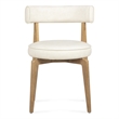 Nikita Cream Performance Vegan Leather Dining Chair