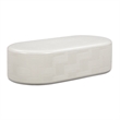 Suraya Ivory Concrete Rounded Coffee Table