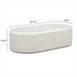 Suraya Ivory Concrete Rounded Coffee Table