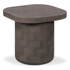 Suraya Dark Umber Concrete Side Table