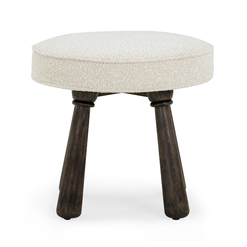 Pookie Cream Boucle Stool