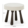 Pookie Cream Boucle Stool