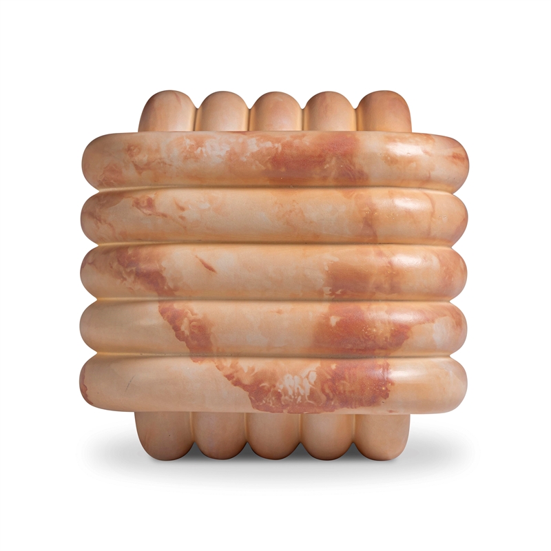 Love Knot Pink Agate Indoor/Outdoor Concrete Accent Stool