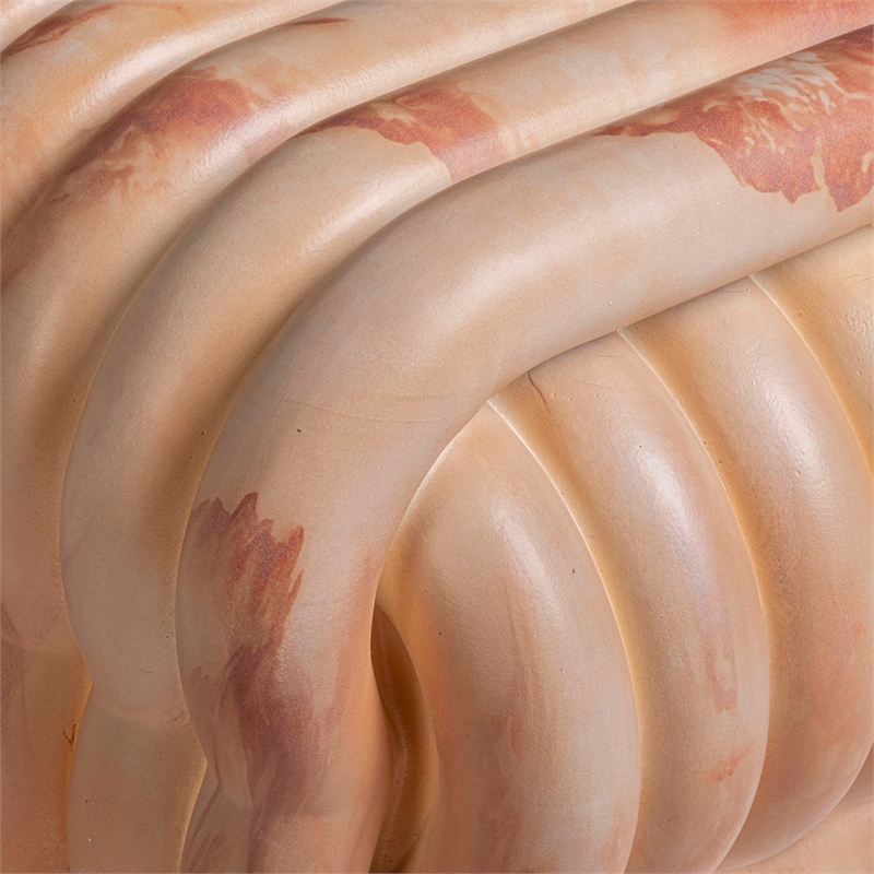 Love Knot Pink Agate Indoor/Outdoor Concrete Accent Stool