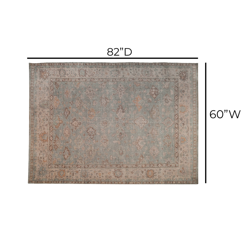 Roni 5' x 7' Polyester Area Rug