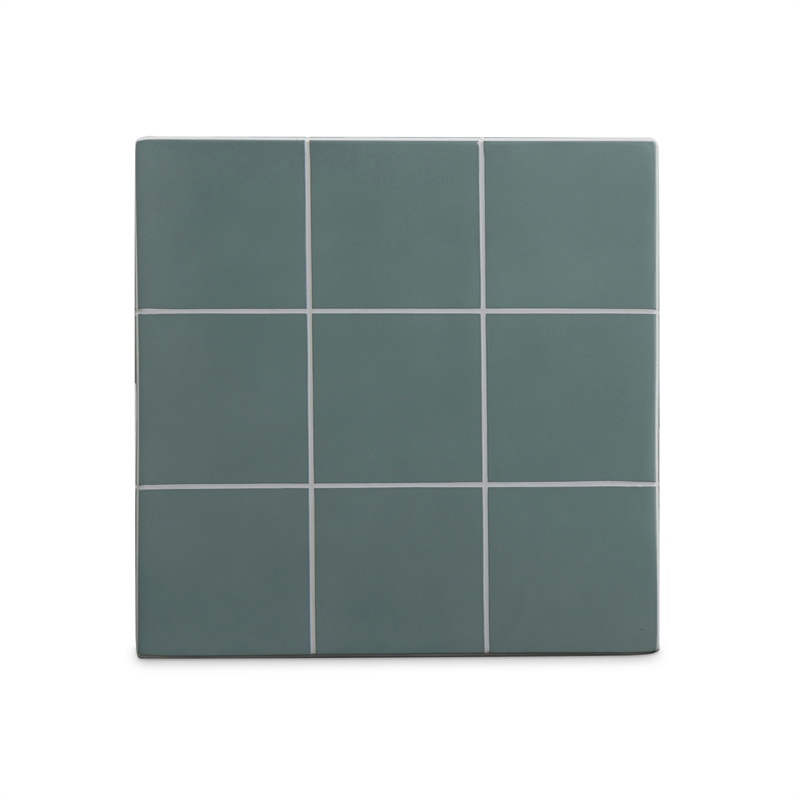 Alma Green Tile Concrete Indoor/Outdoor Side Table