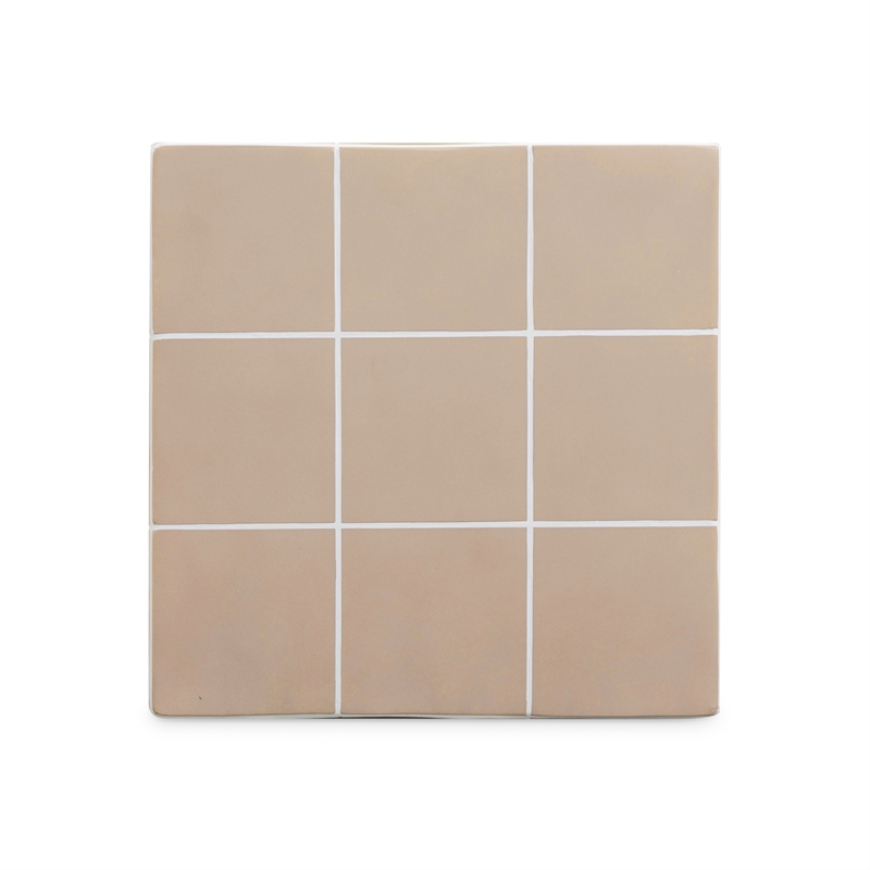 Alma Taupe Tile Concrete Indoor/Outdoor Side Table