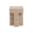 Alma Taupe Tile Concrete Indoor/Outdoor Side Table