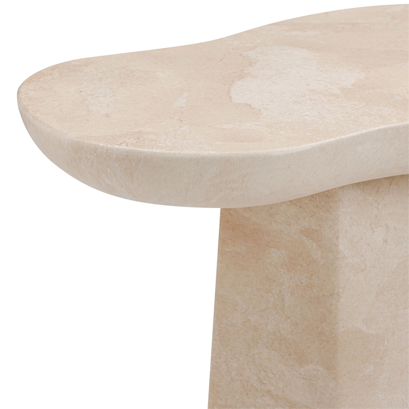 Zaya Rose Faux Marble Side Table