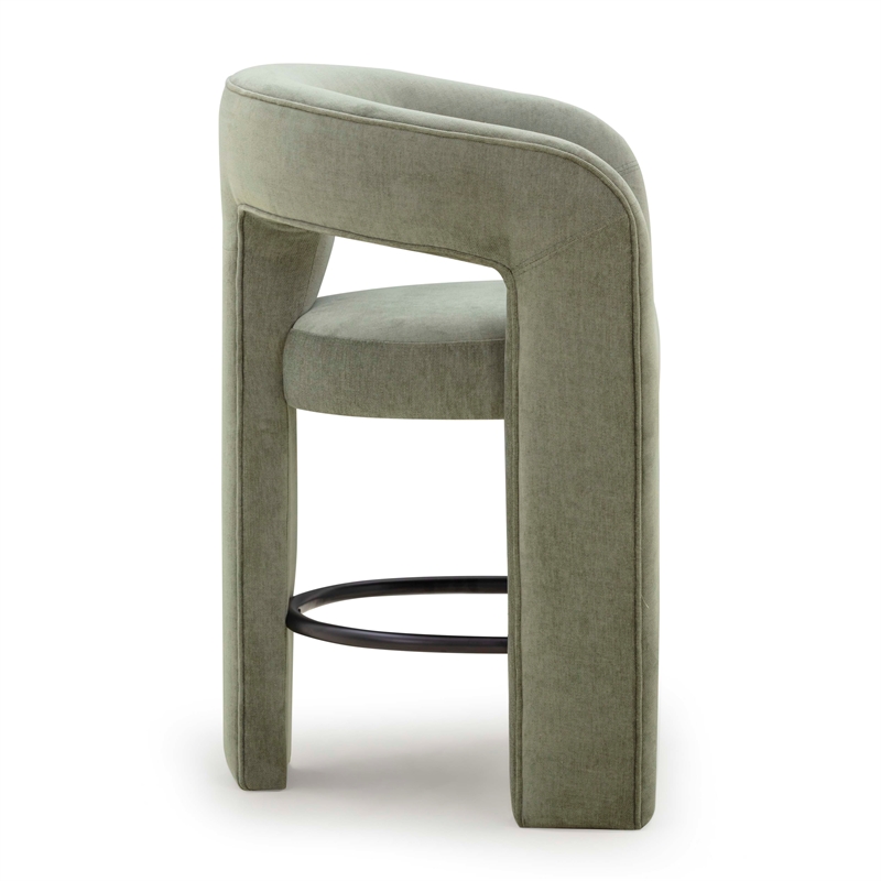 Malone Green Performance Fabric Counter Stool