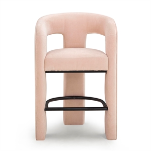 Malone Blush Performance Fabric Counter Stool