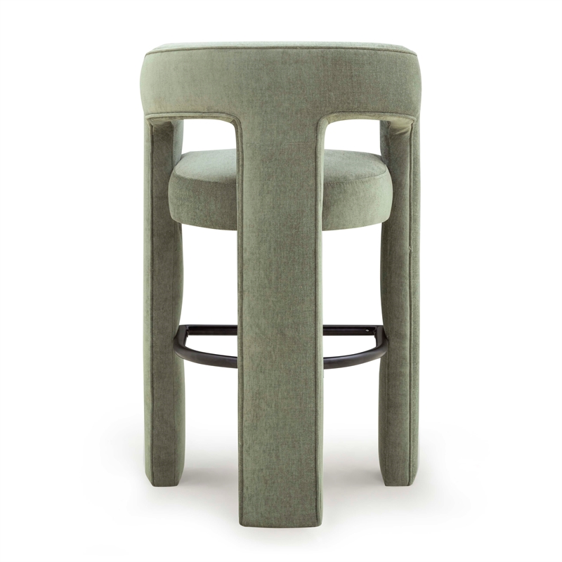 Malone Green Performance Fabric Bar Stool