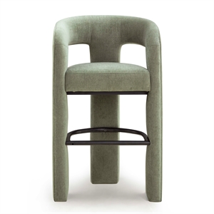 Malone Green Performance Fabric Bar Stool