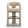 Malone Taupe Performance Fabric Bar Stool