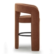 Malone Rust Red Performance Fabric Bar Stool