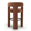 Malone Rust Red Performance Fabric Bar Stool