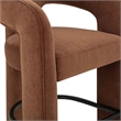 Malone Rust Red Performance Fabric Bar Stool