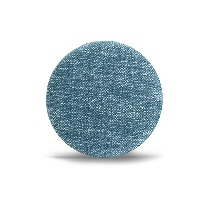 Tomlin Teal Gaming Ruched Ottoman