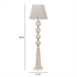 Samba White Cotton Floor Lamp