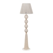 Samba White Cotton Floor Lamp