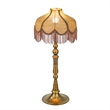 Buchanan Pink Jute Fringed Scalloped Table Lamp