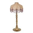 Buchanan Pink Jute Fringed Scalloped Table Lamp
