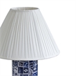Stamp Blue Pleated Table Lamp