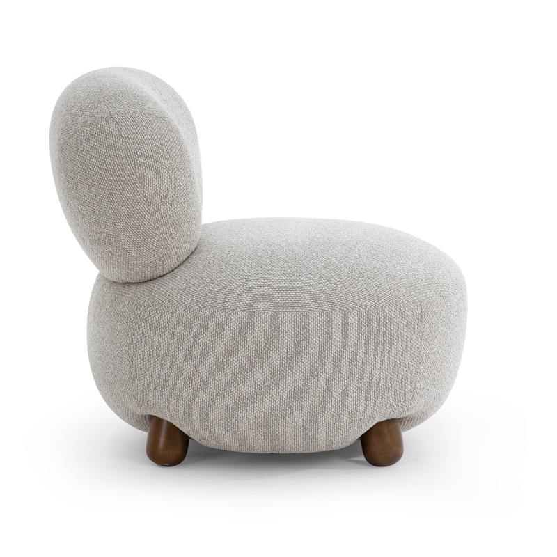 TOV Furniture Pucker Warm Grey Boucle Accent Chair