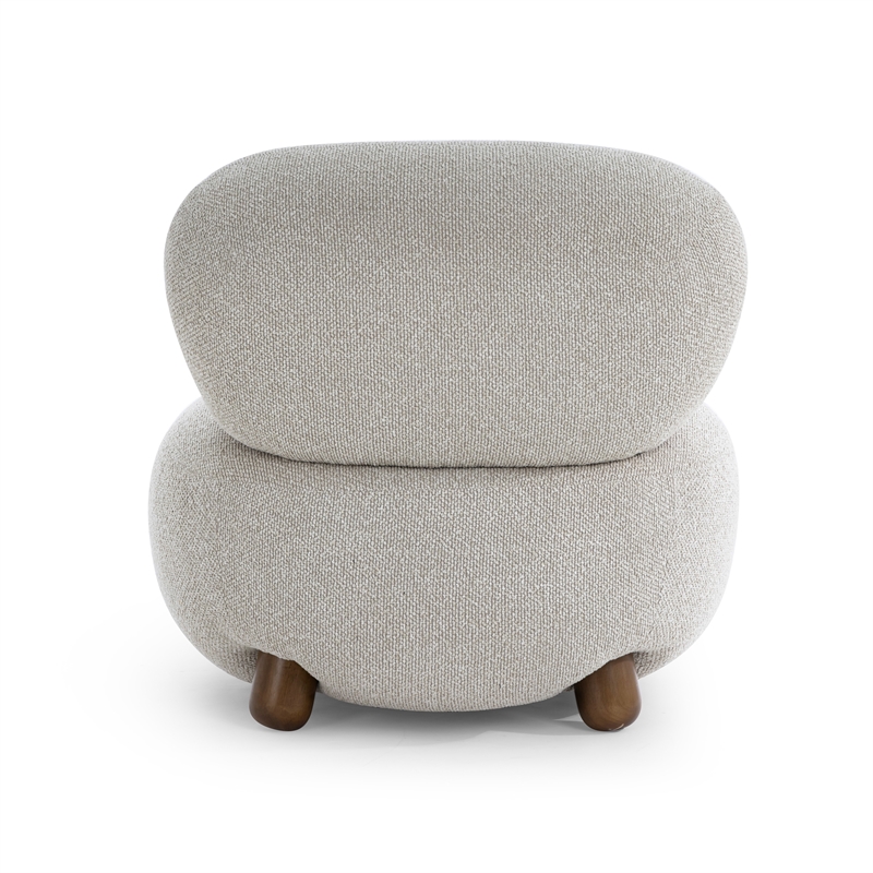 TOV Furniture Pucker Warm Grey Boucle Accent Chair