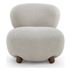 TOV Furniture Pucker Warm Grey Boucle Accent Chair