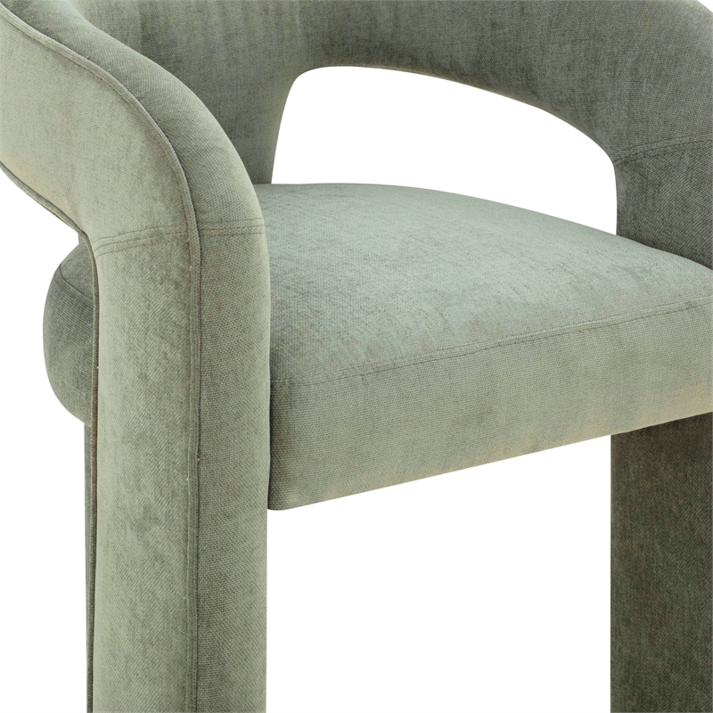 Malone Green Performance Fabric Dining Chair