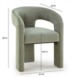 Malone Green Performance Fabric Dining Chair