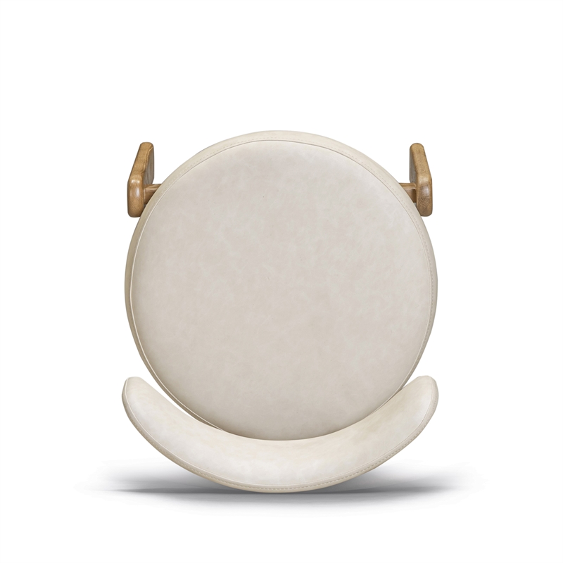 Odessa Cream Performance Vegan Leather Dining Chair