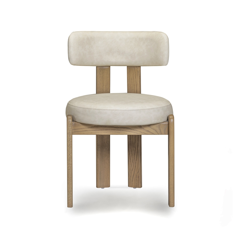 Odessa Cream Performance Vegan Leather Dining Chair