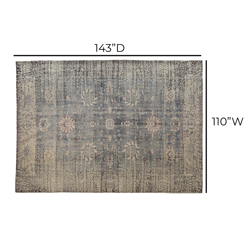 Adah 9' x 12' Polyester Area Rug