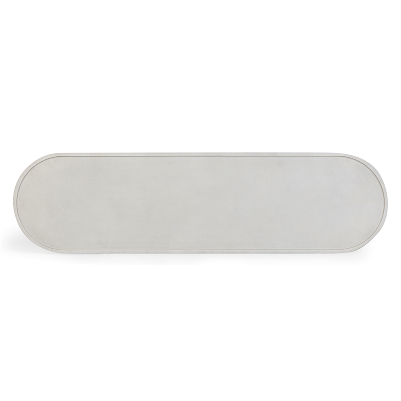 Darcy White Concrete Indoor / Outdoor Console Table
