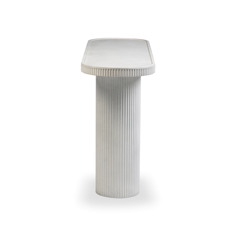 Darcy White Concrete Indoor / Outdoor Console Table