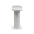 Darcy White Concrete Indoor / Outdoor Console Table