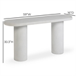Darcy White Concrete Indoor / Outdoor Console Table