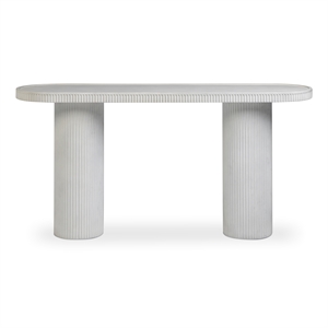 Darcy White Concrete Indoor / Outdoor Console Table