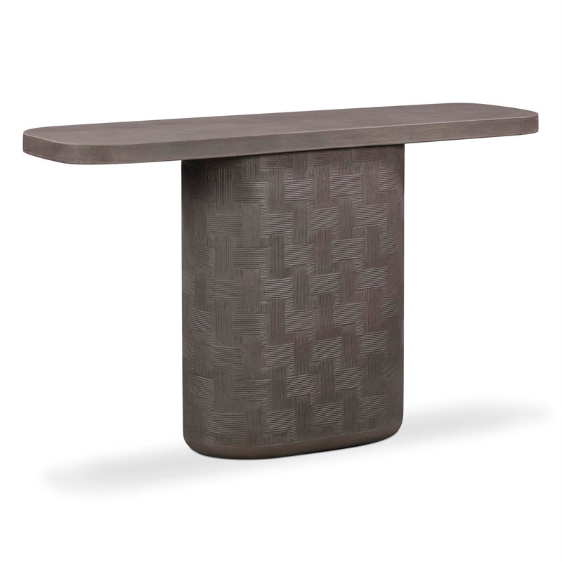 Suraya Dark Umber Concrete Console Table