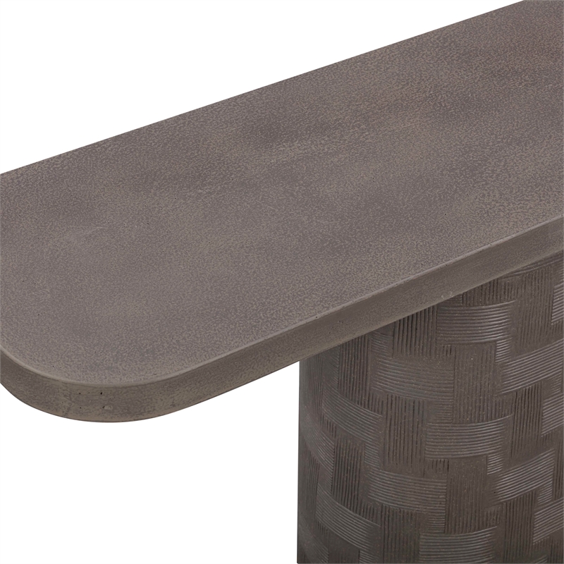 Suraya Dark Umber Concrete Console Table