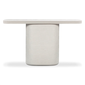 Suraya Ivory Concrete Console Table