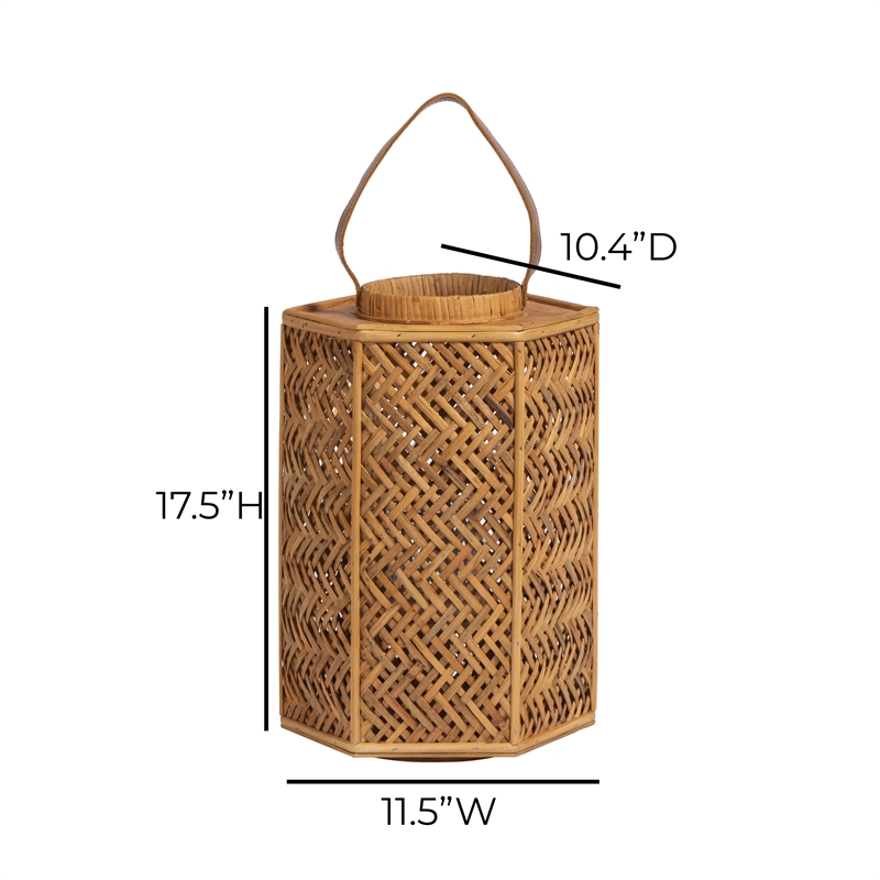 Andi Natural Rattan Lantern