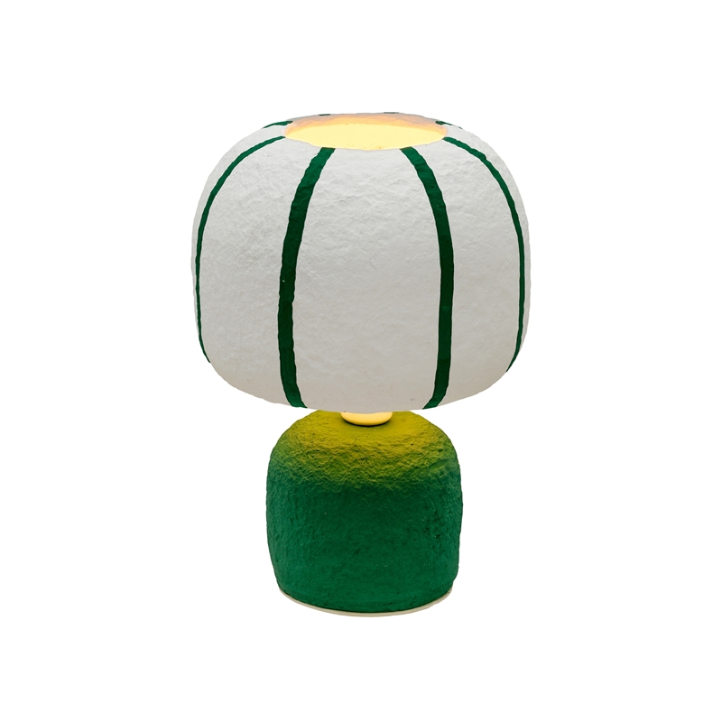Margate Green Cotton Mache Table Lamp