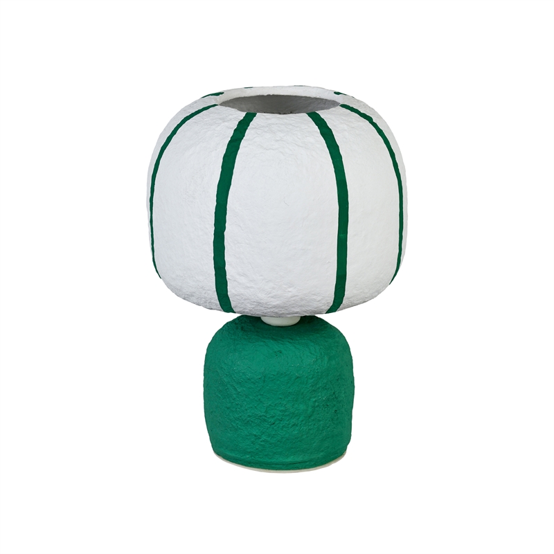 Margate Green Cotton Mache Table Lamp